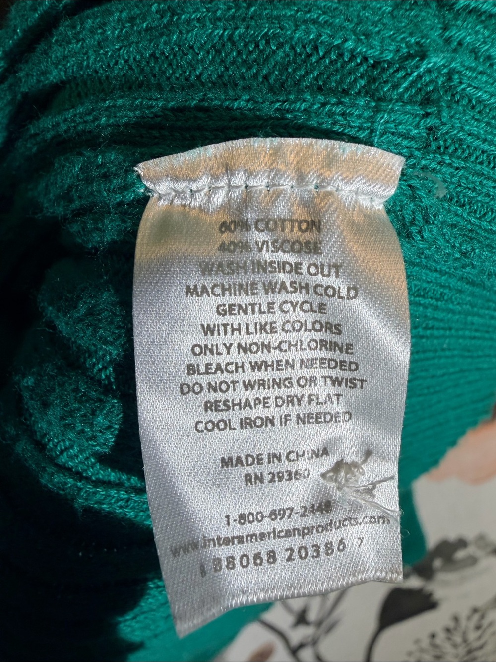 dip Emerald Ribbed V-Neck Button Cardigan - Picture 7 of 10